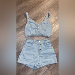 Denim 2 piece set ♡.